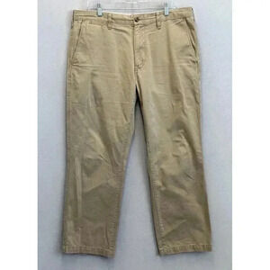 Eddie Bauer Men's 36x30 Legend Wash Classic Fit Straight‎ Leg Khaki Beige Pants